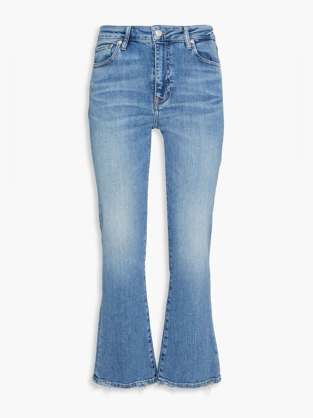 FRAME
Le‎ Crop Mini Boot faded high-rise bootcut jeans